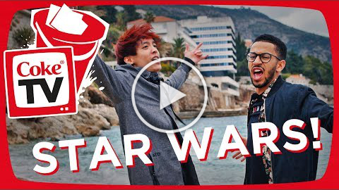 Star Wars – "Die letzten Jedi" -Special mit Jonas Himmel & Gong Bao #CokeTVStarWars (verweist auf: YouTube)